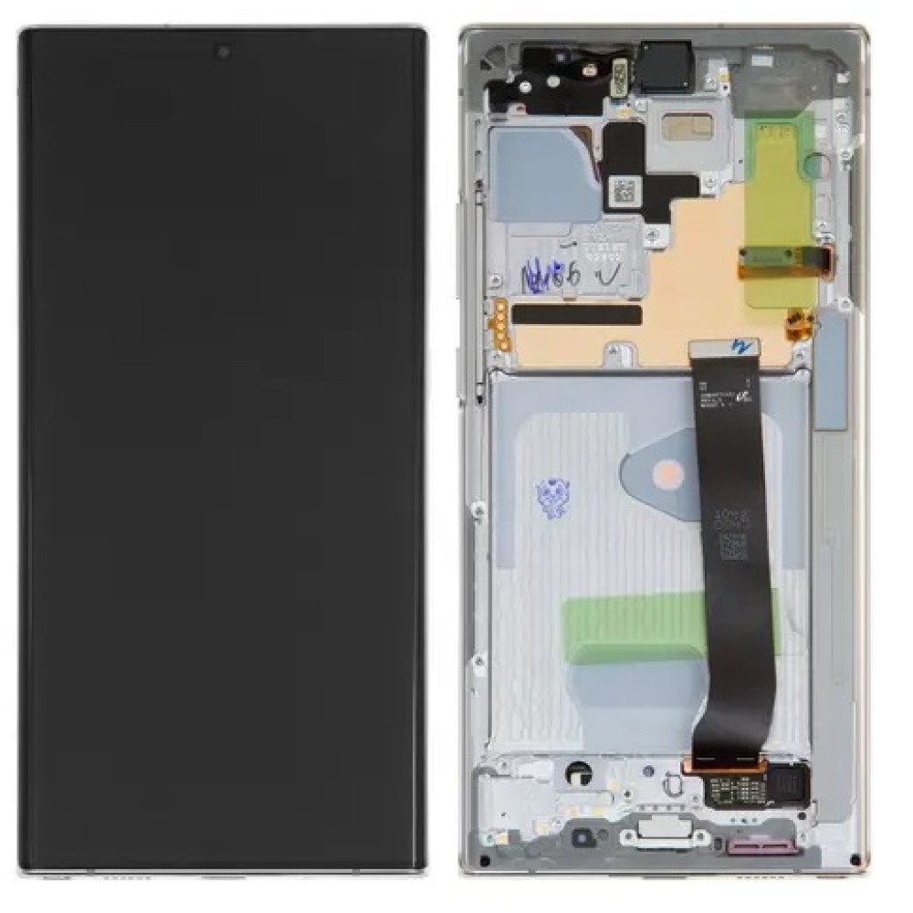 Samsung Galaxy Note 20 Ultra LCD Screen With Frame White Cellspare